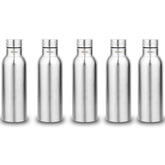 Montavo by FnS Mist Stainless Steel Water Bottle Set of 5 (Capacity 1 ltr)